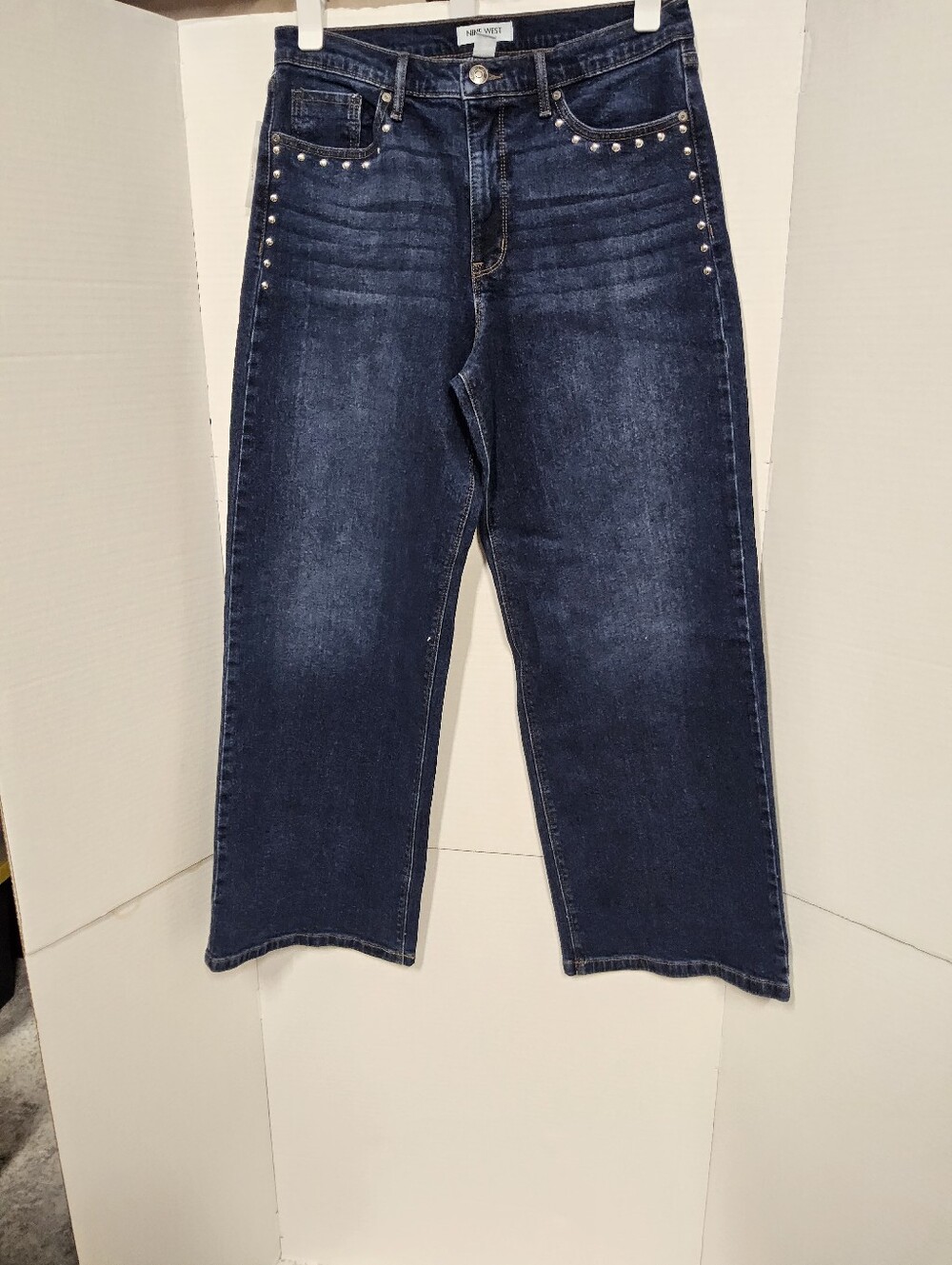 NWOT Size 8 Nine West Blue Studded Women’s Jeans